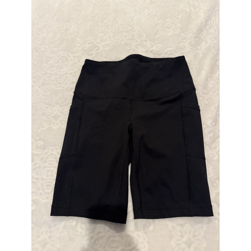 Yogalicious Lux Women's High Waisted Bike Shorts Blue Size S - Picture 2 of 9